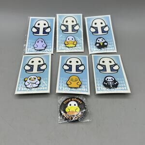 Bimtoy Tiny Ghost Pin Lot of 6 2017 Reis O'Brien Comic Con Rare Collectable NEW